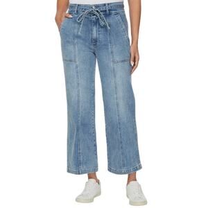 Hudson Los Angeles Womens Wide Leg Belted Jean blue 10/30